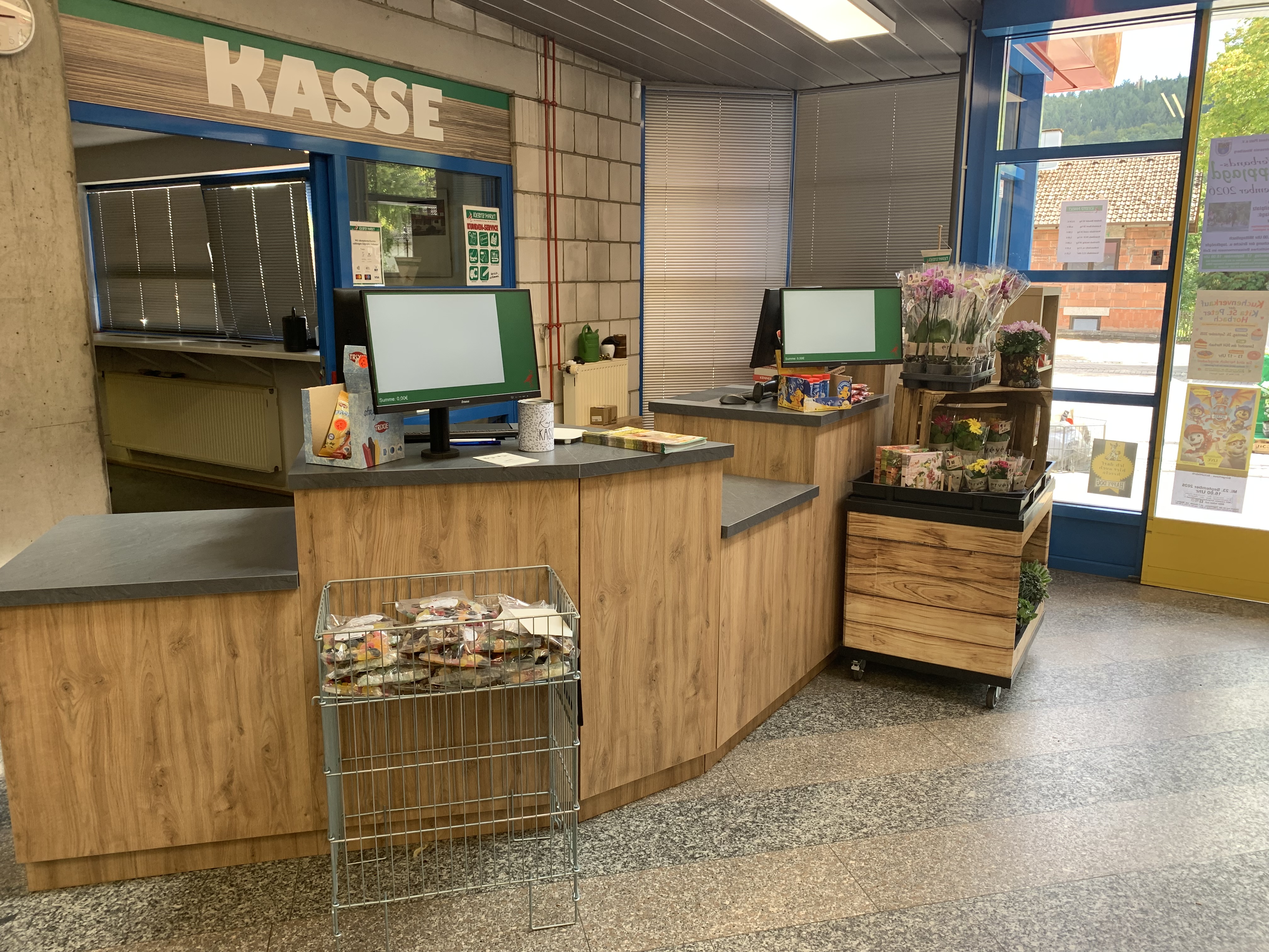 Erweiterung des Kassenbereichs im Einzelhandel